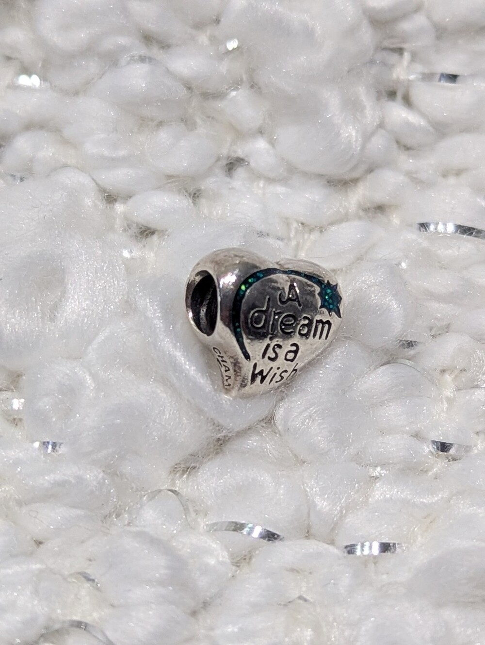 Chamilia Disney A Dream Is a Wish Your Heart Makes Silver Charm